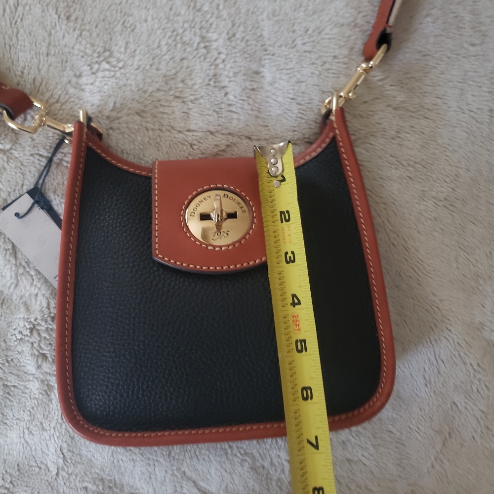 Dooney & Bourke Black and Brown Crossbody Bag - Picture 8 of 10